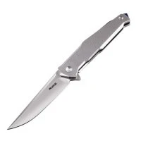 Нож складной Ruike P108-SF серебряный/синий (Вскрытая, поврежденная упаковка)