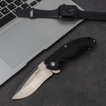 Нож складной Ruike Fang P852-B черный (Вскрытая, поврежден. упаковка)