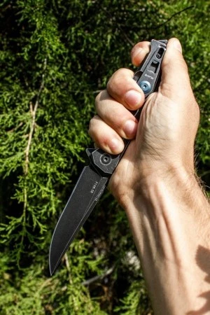 Нож складной Ruike P108-SB черный (Вскрытая, поврежденная упаковка.)