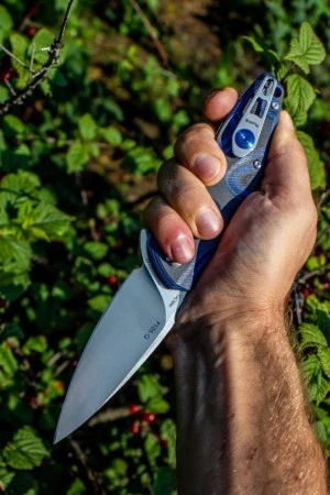 Нож складной Ruike Fang P105-Q черный/синий (Витрин. образец)