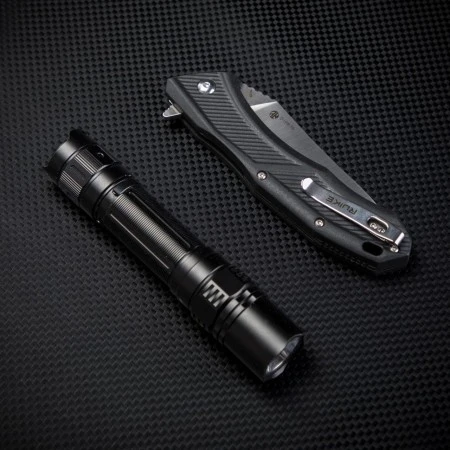 Нож складной Ruike D198-PB черный (Вскрытая, поврежденная упаковка)