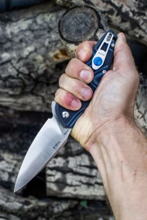 Нож складной Ruike Fang P105-Q черный/синий (Витрин. образец)