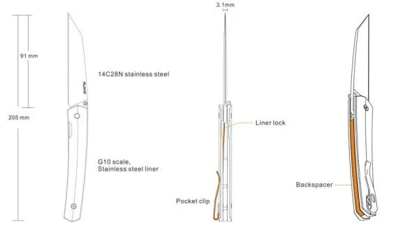 Нож Ruike Fang P865-B
