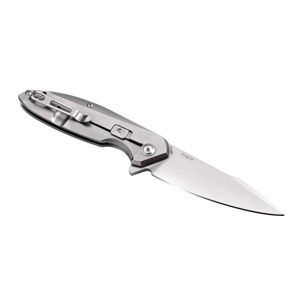 Нож складной Ruike P128-SF серый (Вскрытая, поврежден. упаковка)