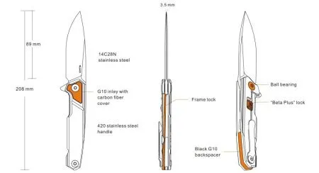 Нож Ruike P875-SZ Нож Ruike P875-SZ
