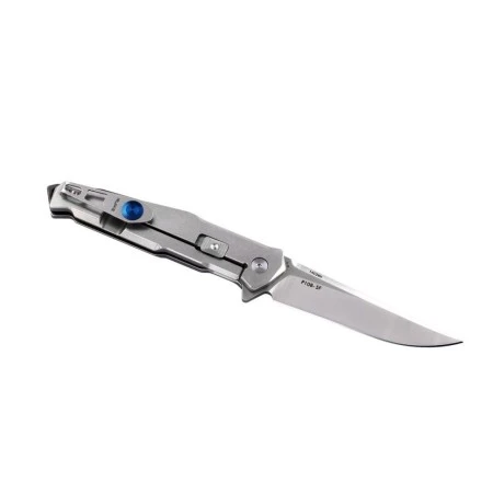 Нож складной Ruike P108-SF серебряный/синий (Вскрытая, поврежденная упаковка)