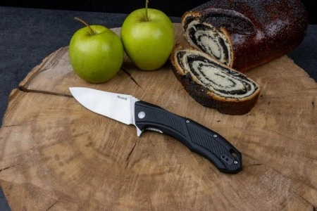 Нож складной Ruike D198-PB черный (Вскрытая, поврежденная упаковка)