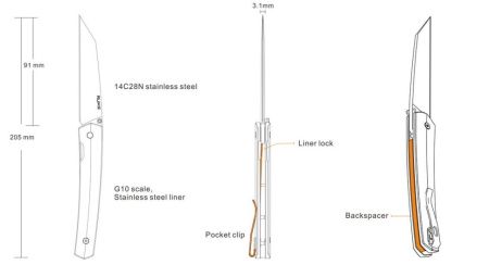 Нож Ruike Fang P865-B