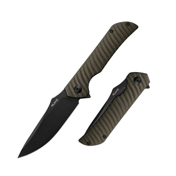 Уцененный товар Нож Ruike P123-MB хаки(Мятая, поврежден. упаковка)